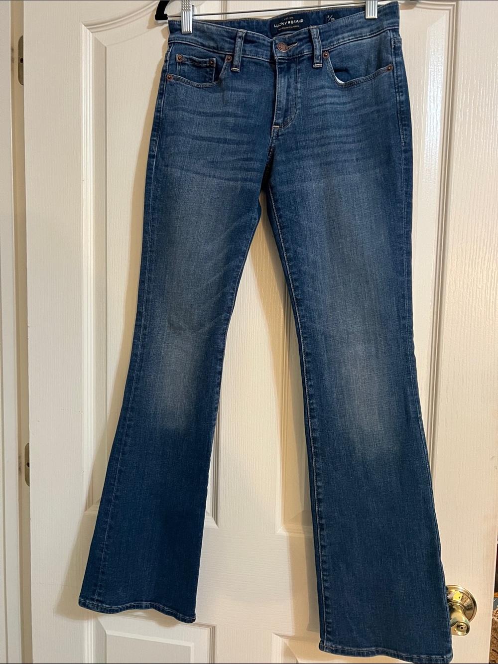 Lucky Brand Women's Blue Flare Jeans-Sweet Boot